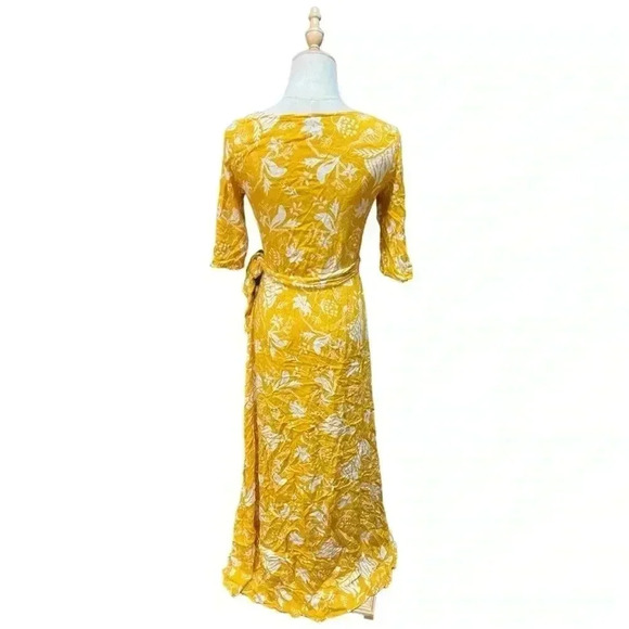 Cleobella Yellow Wrap Dress Size S - Picture 2 of 3